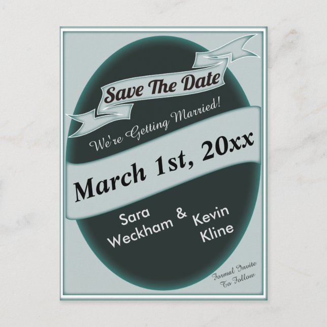 Save the Date Postkarte (Vorderseite)