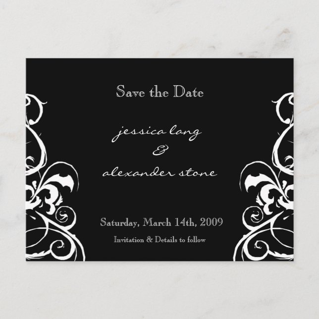 Save the Date Postkarte (Vorderseite)