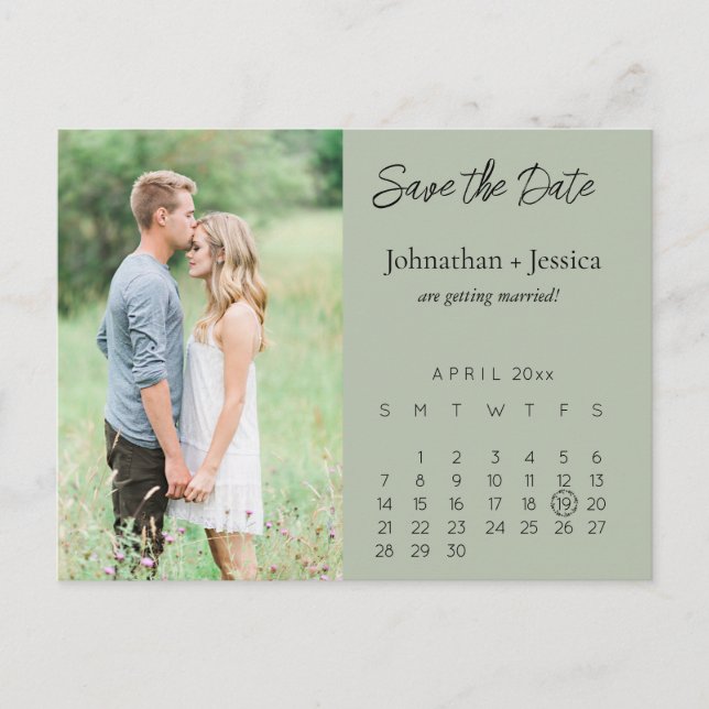 Save the Date Postkarte (Vorderseite)
