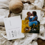 Save the Date Postkarte - Handschriftlich<br><div class="desc">Herzlichen Glückwunsch zu Ihrer Verlobung! Stellen Sie sicher, dass jeder mit unserem schönen Save The Dates an Ihrer großen Veranstaltung teilnehmen kann! Und mit diesen schönen Postkarten können Sie einfach editieren und schreiben! Klicken Sie auf den Button "Anpassen", um mit Ihrem Layout zu beginnen! Dieses Produkt enthält Bilder, die durch...</div>