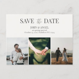 Save the Date Postkarte, Minimalistisch Save the D Postkarte
