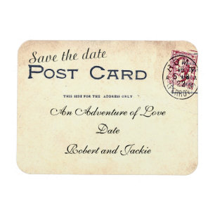 Save the Date Postkartenmagnet Magnet