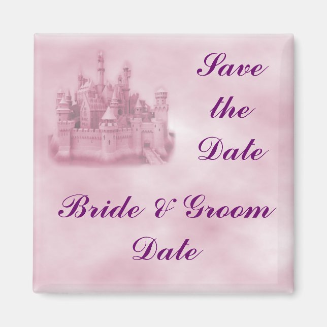 Save the Date Princess Wedding Magnete (Vorne)