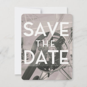 Save the Date Prop Flugzeug