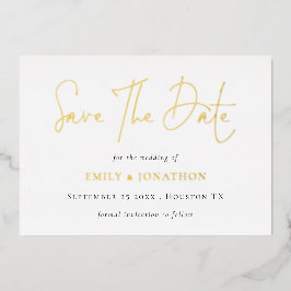 Save the Date QR-Code-Skript Hochzeit Real Folieneinladung