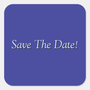 Save the Date! Quadratischer Aufkleber