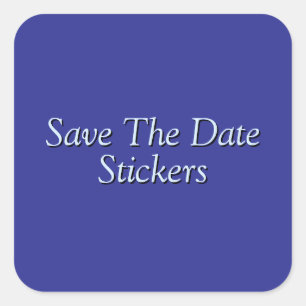 Save the Date! Quadratischer Aufkleber