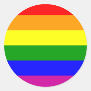 Save the Date/Rainbow-Hochzeit/Gay Pride Runder Aufkleber