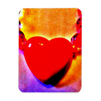 Save the Date Red Heart Necklace
