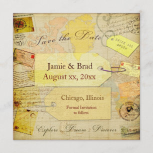 Save the Date Reise-Duschenthema