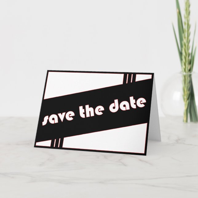 Save the Date: Retro: Ankündigung (Vorderseite)