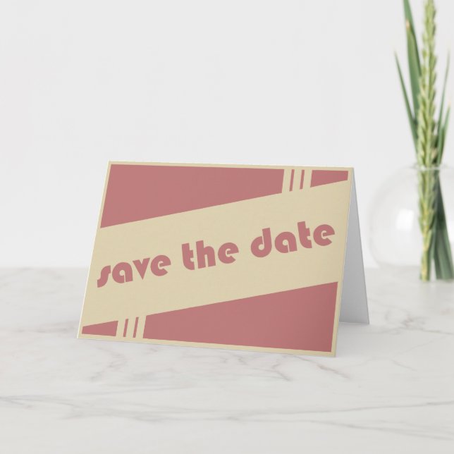 Save the Date: Retro: Ankündigung (Vorderseite)