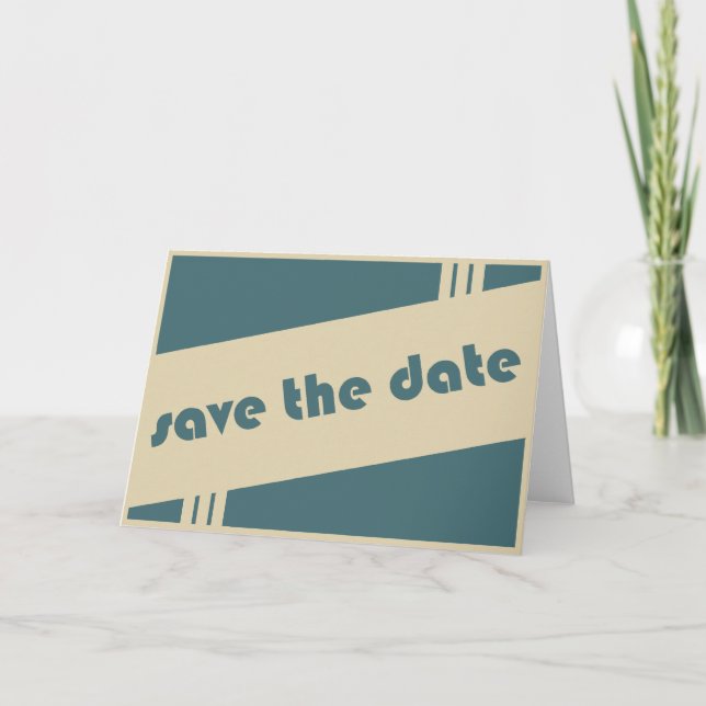 Save the Date: Retro: Ankündigung (Vorderseite)