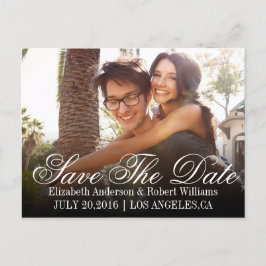 Save The Date | Rett unseres Hochzeitdatums Ankündigungspostkarte