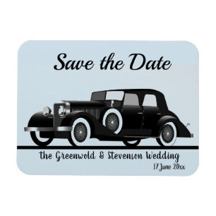 Save the Date Roaring 20ties Theme Magnet