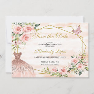 Save the Date Rosa Blume
