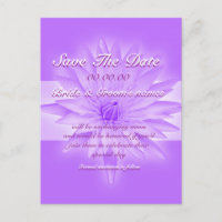 Save the Date rosa Lilie - anpassbare Vorlage