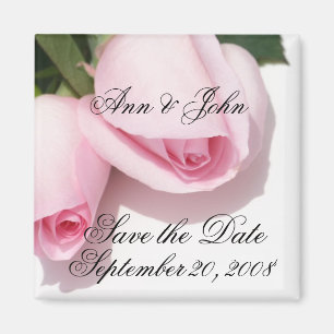 Save the Date Rose-Magnet Magnet