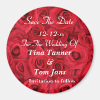 SAVE THE DATE ROSE MAGNET-VORLAGEN
