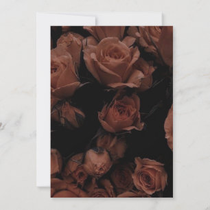 Save the Date - Rose verblasst Einladung