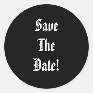 Save The Date Runder Aufkleber