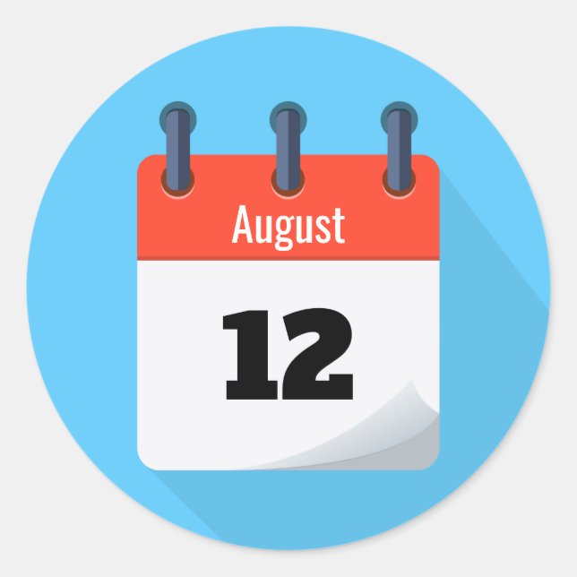 Save the Date Runder Aufkleber (Vorderseite)