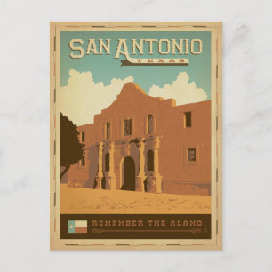 Save The Date   San Antonio, TX Ankündigungspostkarte