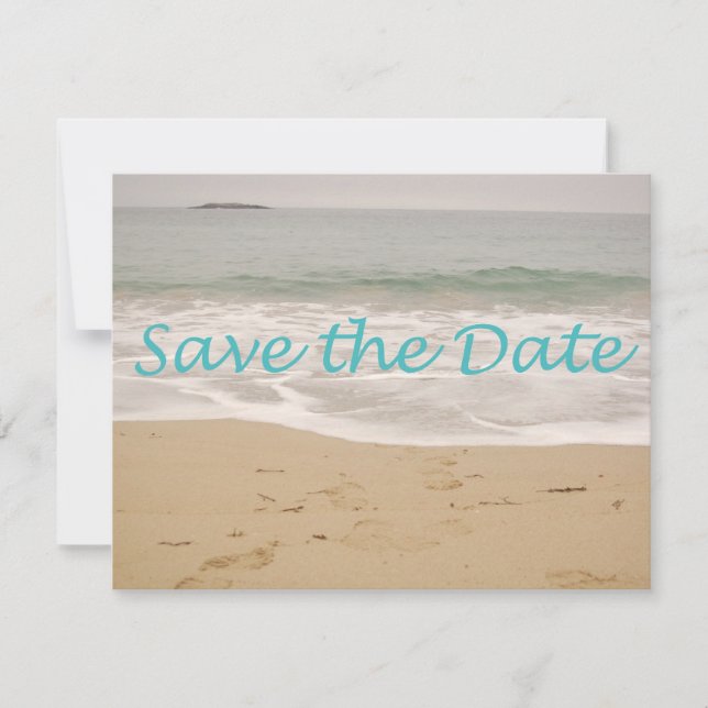 Save the Date Sand Beach Image (Vorderseite)