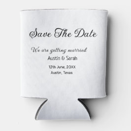 Save the Date scannen QR Hochzeitswebsite Moderner Dosenkühler