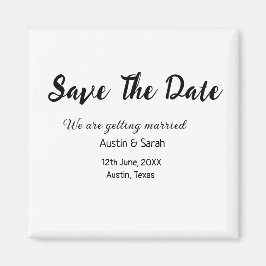 Save the Date scannen QR Hochzeitswebsite Moderner Magnet