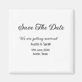 Save the Date scannen QR Hochzeitswebsite Moderner Magnet