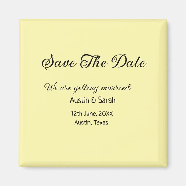 Save the Date scannen QR Hochzeitswebsite Moderner Magnet (Vorne)