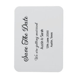 Save the Date scannen QR Hochzeitswebsite Moderner Magnet