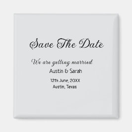 Save the Date scannen QR Hochzeitswebsite Moderner Magnet