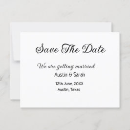 Save the Date scannen QR Hochzeitswebsite Moderner Postkarte