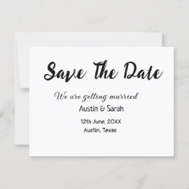 Save the Date scannen QR Hochzeitswebsite Moderner Postkarte
