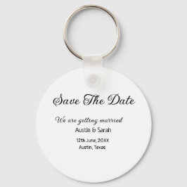 Save the Date scannen QR Hochzeitswebsite Moderner Schlüsselanhänger