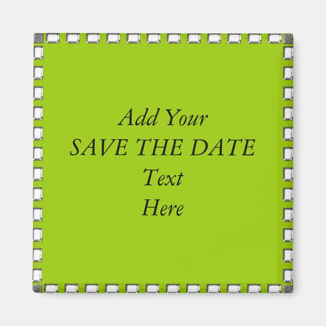 SAVE THE DATE SCHAFFEN Magneten IHRE SELBST Magnet (Vorne)