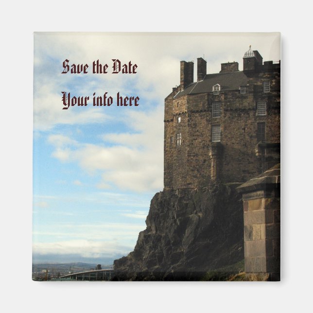 Save the Date Schloss Magnet (Vorne)