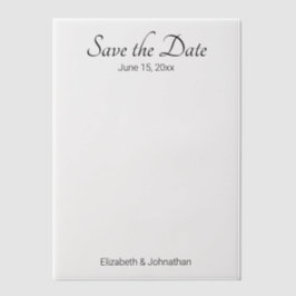 Save the Date Schwarz-Weiß-Hochzeit