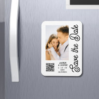 Save the Date Schwarz-weiße moderne Hochzeit