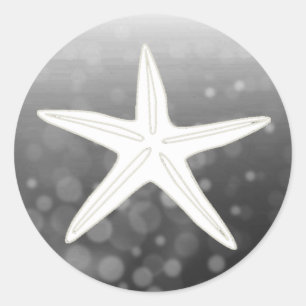 Save the Date Schwarzer Stachelsticker Runder Aufkleber