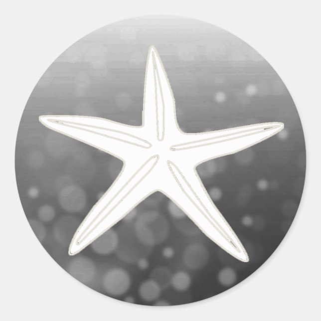 Save the Date Schwarzer Stachelsticker Runder Aufkleber (Vorderseite)