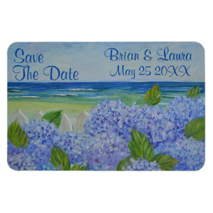 Save the Date Seashore Theme Magnet