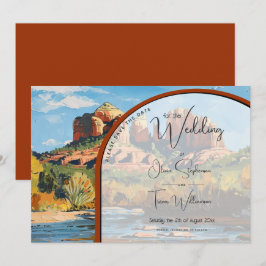 Save the Date - Sedona Rock Kathedrale Einladung