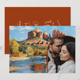 Save the Date - Sedona Rock Kathedrale Einladung