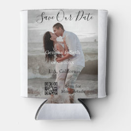 Save the date simple minimal QR scan code details  Dosenkühler