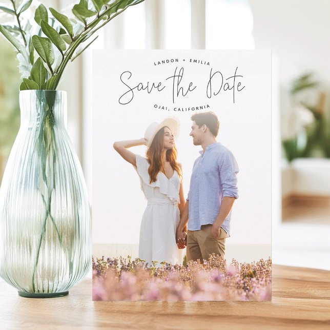 Save the Date skizziertes vertikales Foto (Von Creator hochgeladen)