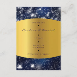 Save the Date Sky Night Stars Gold