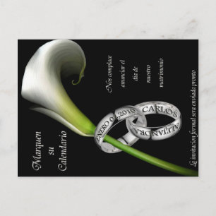 Save the Date (Spanisch) Ankündigungspostkarte